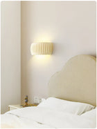 Modern Wall Sconces for Bedroom, French Resin Sconce Lamp, Up and Down Wall Light Fixture for Hallway and Dining Room_01