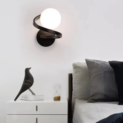 Modern Wall Light with Dual LED Globes | Sculptural Design for Soft Ambient Illumination