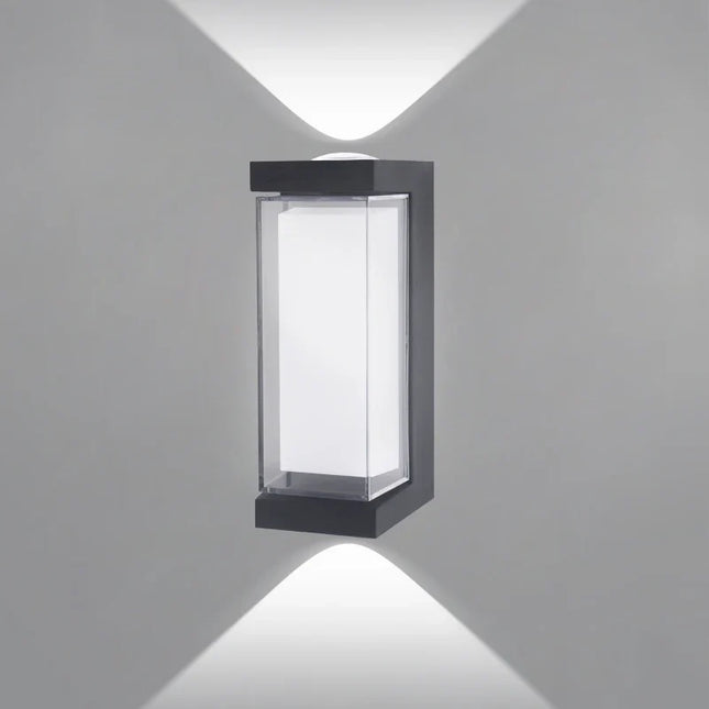 Indoor Outdoor Wall Sconces, Up and Down LED Wall Light, Waterproof Porch Light, Exterior Light Fixture for Garden_08
