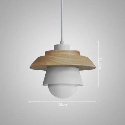 Nordic Wood Pendant Light with Warm Diffused Glow | Playful Macaron Design for Modern Home Decor