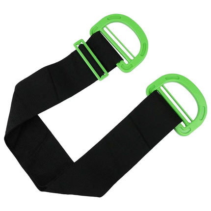 Heavy Duty Moving Strap with Adjustable Buckle, 500 lb Capacity Black Lifting Strap for Mattresses and Furniture