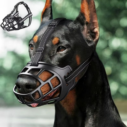 Dog Muzzle for Small Dogs to Large Breeds, Reflective Dog Training Muzzle – image 5
