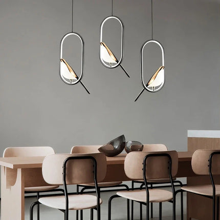Magpie Pendant Light with Adjustable 31W LED | Nordic Bird Design for Serene Home Illumination