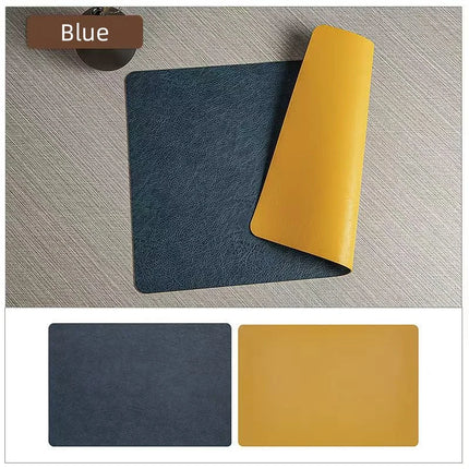 Double-Sided Faux Leather Placemats with Heat Resistance | Waterproof & Elegant Design for Dining Tables