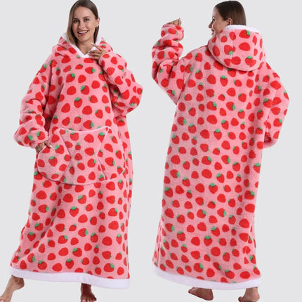 Oversized Blanket Hoodie with Large Hood | Comfortable Wearable Blanket for Home and Outdoor Relaxation
