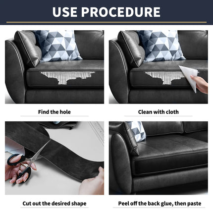 Leather Patch Self Adhesive, Peel and Stick PU Leather Couch Patch for Chairs – image 7