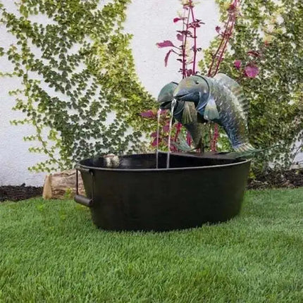 Outdoor Waterfall Fountain, Garden Fountain with Animal Sculptures, Outdoor Decor and Garden Decor for Patio