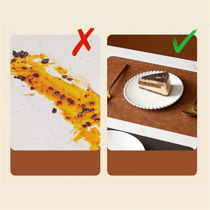 Double-Sided Faux Leather Placemats with Heat Resistance | Waterproof & Elegant Design for Dining Tables
