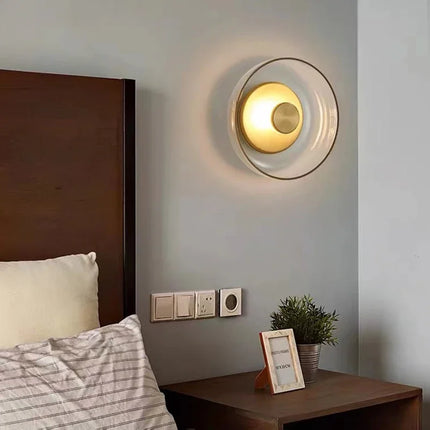 Nordic Glass LED Wall Sconce with Elegant Round Design | Soft Warm Light for Ambient Illumination