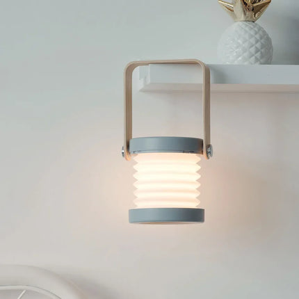 Portable Table Lamp with 360° Adjustable Head | Folding Lantern with Touch Dimming for Indoor and Outdoor Use