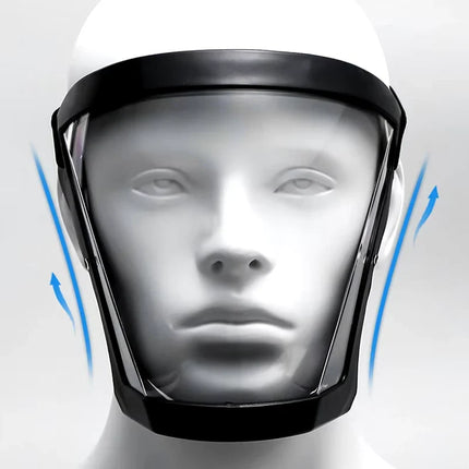 Face Shield with Anti Fog Coating, Lightweight Clear Visor Fits Over Glasses, Protection from Dust and Flying Debris