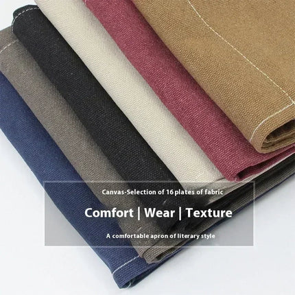 Durable Canvas Kitchen Apron with Adjustable Fit | Unisex Workwear for Chefs and Baristas