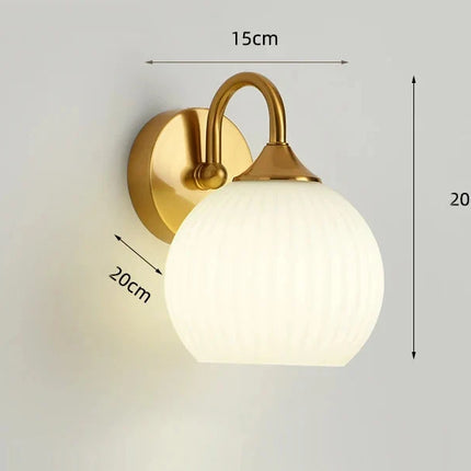 Chrome Wall Lamp with Frosted Glass Globe | Modern Minimalist Design for Soft Ambient Lighting