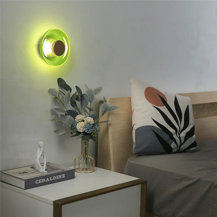 Textured Glass Wall Lamp with Integrated LED | Modern Ambient Lighting for Stylish Interiors