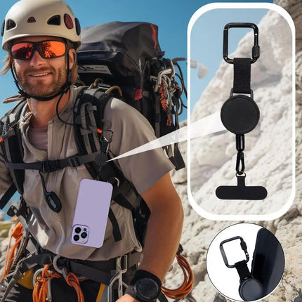 Phone Belt Holder Retractable, Anti Theft Phone Strap with Belt Clip and Quick Retract Wire – image 4