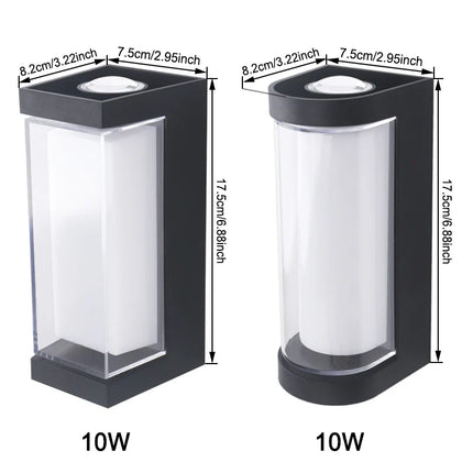 Modern LED Wall Light with Up & Down Lighting | Waterproof Sconce for Indoor and Outdoor Ambience
