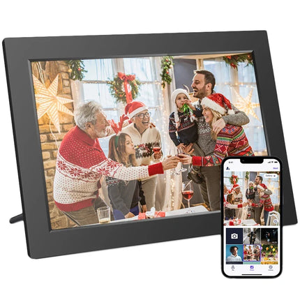 WiFi Digital Photo Frame with 25.6 cm IPS HD Touchscreen | 32GB Storage for Instant Photo Sharing