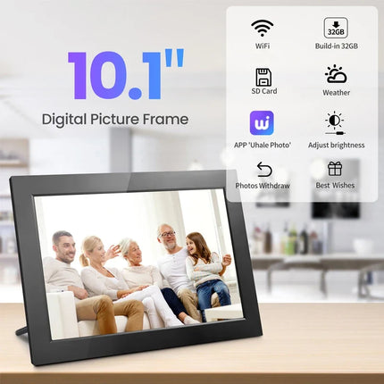 WiFi Digital Photo Frame with 25.6 cm IPS HD Touchscreen | 32GB Storage for Instant Photo Sharing