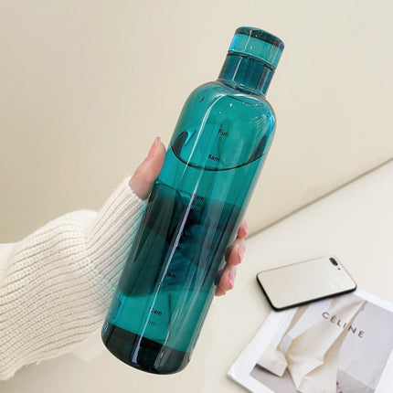 Glass Water Bottles with Time Marker, Reusable Glass Water Bottle for Travel – image 12
