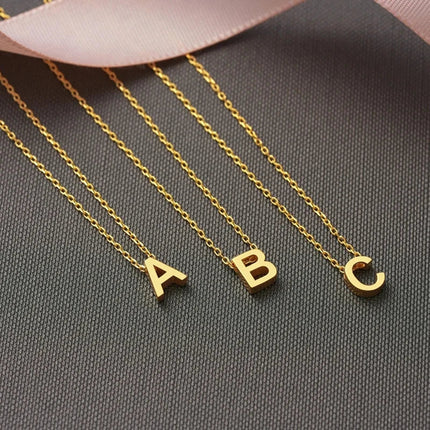Initial Necklaces for Women, Dainty Gold Initial Necklace – image 5