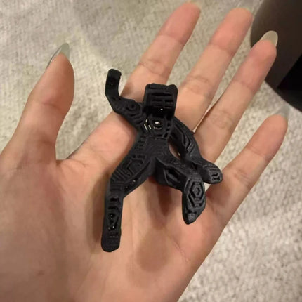 3D Printed Space Keychain Charm with Unique Rocky Design | Fun Accessory for Keys, Bags, and Collectors