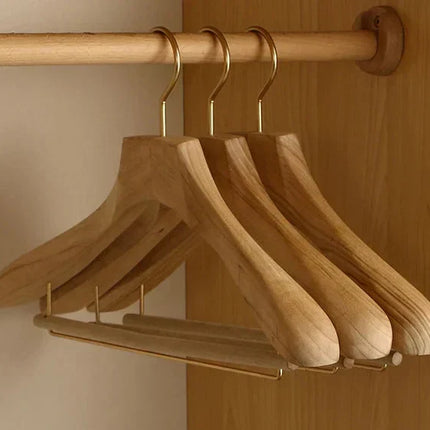 Wooden Hangers with Wide Shoulders, Cedar Wood Hangers for Jackets and Blazers – image 4
