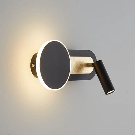 Modern Dual LED Wall Light with Adjustable Spotlight | Minimalist Nordic Design for Perfect Night Reading