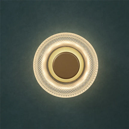 Textured Glass Wall Lamp with Integrated LED | Modern Ambient Lighting for Stylish Interiors