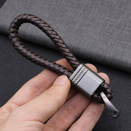 Braided Keychain for Car Keys, Key Ring with Long Loop for Belt