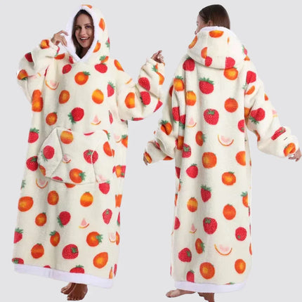 Oversized Blanket Hoodie with Large Hood | Comfortable Wearable Blanket for Home and Outdoor Relaxation