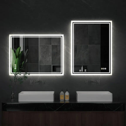 LED Bathroom Mirror with Dimmable Lighting & Anti-Fog Function | Frameless Design for Modern Bathrooms
