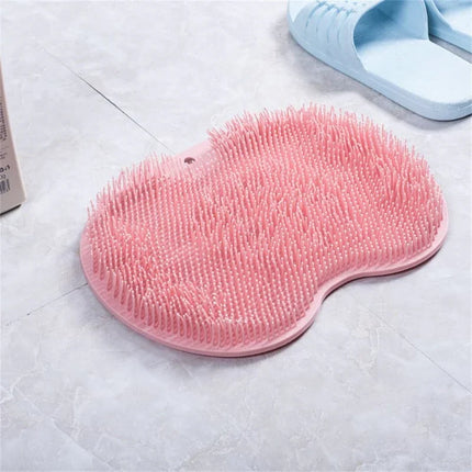 Textured Bath Mat with Non Slip Design, Quick Rinse Easy Dry Massage Texture Cleaning Mat for Bathrooms, 6 Colours