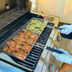 Grill Baskets Foldable Non Stick, Vegetable Grill Basket with Handle, Fish Grill Basket, Grilling Accessories