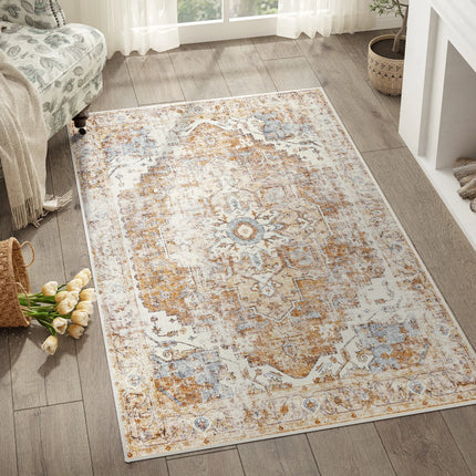 Area Rug for Living Room, Foldable Oriental Carpet with Non Slip Backing, Kitchen Rug and Bedroom Rug for Entryway_02
