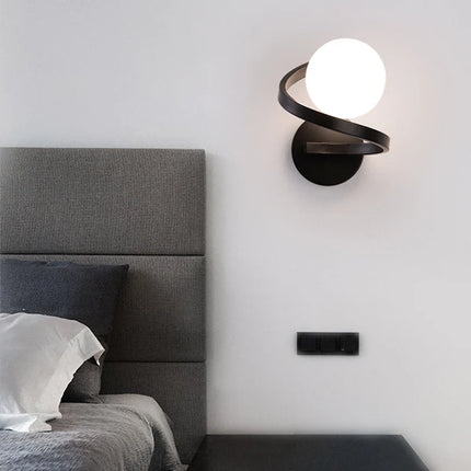 Modern Wall Light with Dual LED Globes | Sculptural Design for Soft Ambient Illumination