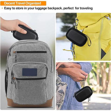External Hard Drive Portable SSD Travel Case with Hard Shell Design | Compact Organizer for Safe Storage and Easy Transport