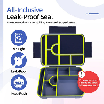 Large Capacity Bento Lunch Box with Leak-Proof Design | 1330ml Portable Meal Container for School and Work