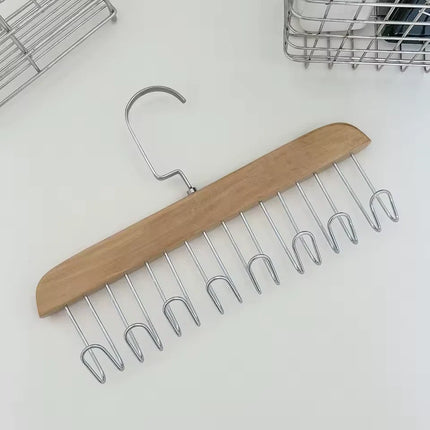 8 in 1 Wardrobe Hanger, Vertical Space Saving Closet Organizer Hook for Clothes, Belts and Ties, 2 Colors