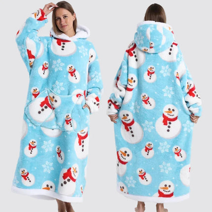 Oversized Blanket Hoodie with Large Hood | Comfortable Wearable Blanket for Home and Outdoor Relaxation