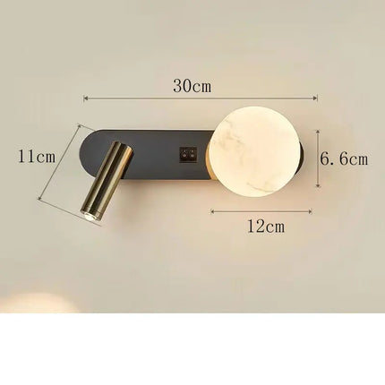 Dual Wall Light with Adjustable Spotlight | Modern Nordic Design for Ambient and Focused Illumination