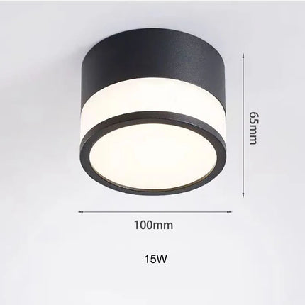 Nordic Surface Mounted LED Downlight with Adjustable Brightness | Modern Minimalist Lighting for Home Interiors