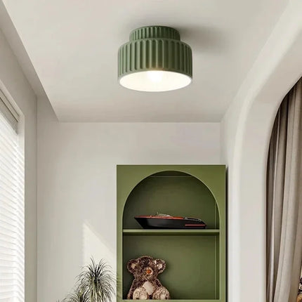 Nordic Ripple Ceiling Light with Sculptural Ribbed Texture | Warm Ambient Glow for Minimalist Interiors