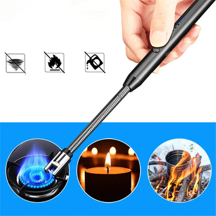 Plasma Arc Lighter USB Rechargeable, Windproof Flameless Lighter, No Butane or Refills, Compact for Camping and Travel