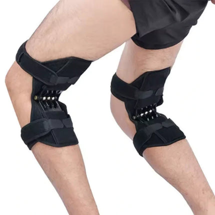 Spring Loaded Knee Brace for Stairs and Walking, Shock Absorbing Knee Support for Hiking, Unisex