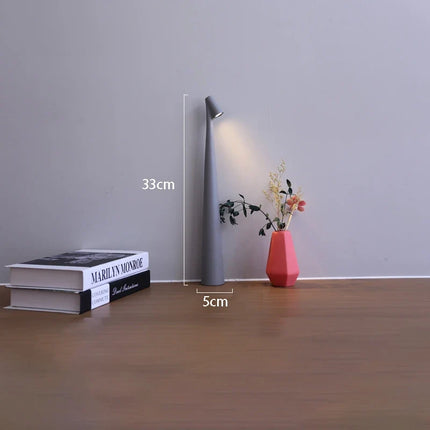 LED Table Lamp with Touch Dimming & USB Rechargeable Battery | Modern Minimalist Lighting for Home Decor