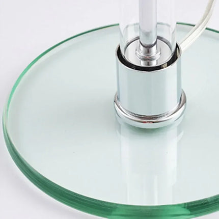 Bauhaus Table Lamp with Frosted Glass Dome and Chrome Base | Modern Designer Lighting for Bedroom and Living Room
