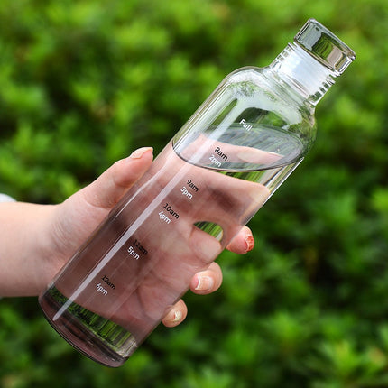 Glass Water Bottles with Time Marker – image 10