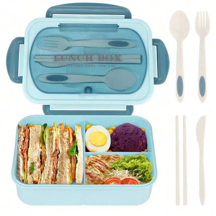 Bento Lunch Box with 4 Compartments & Leak-Proof Seal | 1200 ml for Work, School & Travel