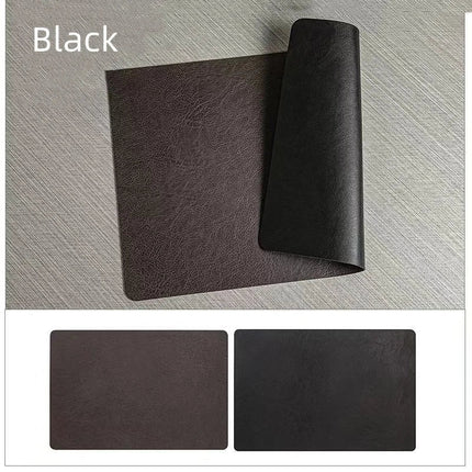 Double-Sided Faux Leather Placemats with Heat Resistance | Waterproof & Elegant Design for Dining Tables