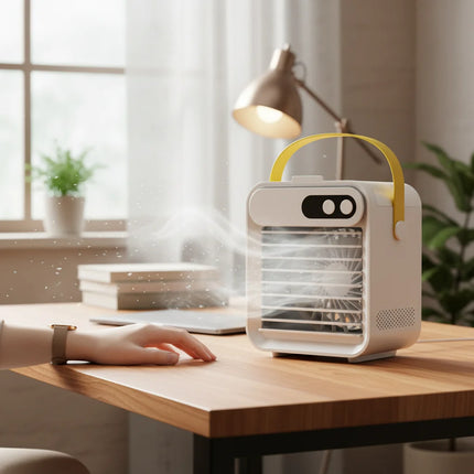 Portable Air Conditioner Mini Mist Humidifier with Quiet Operation | Personal Cooling for Small Spaces